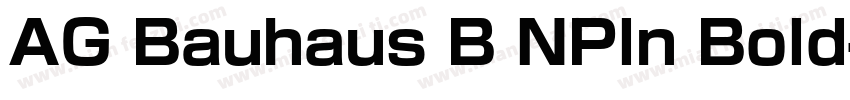 AG Bauhaus B NPln Bold字体转换